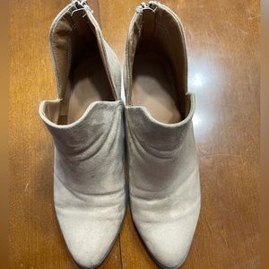 SO tan booties size 10